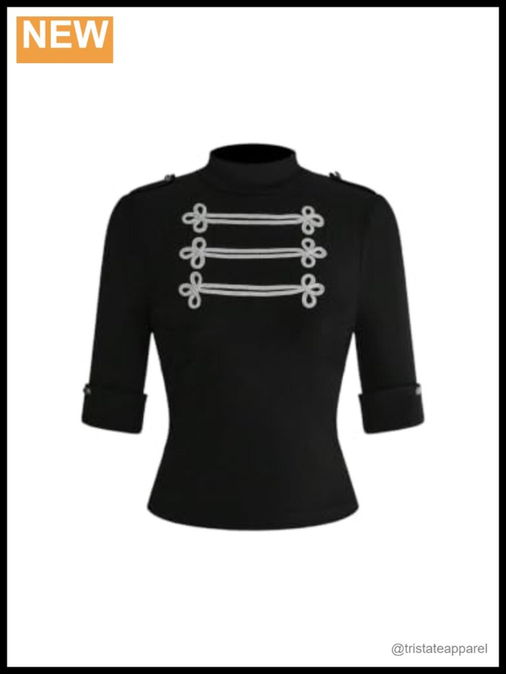 Verdusa Women's Y2K Chinese Top Mock Neck Frogged Button Shirts